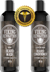 Viking Revolution rich-lather application shows thorough cleansing and nourishing with a small amount of product.