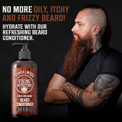 Viking Revolution sandalwood conditioner ingredients highlight nourishing oils for beard
