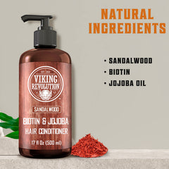 Viking Revolution conditioner lather providing deep moisture and fragrant sandalwood notes.