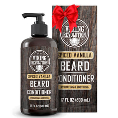Viking Revolution Spiced Vanilla Beard Conditioner bottle ready for daily conditioning.