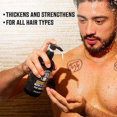 Viking Revolution Sweet Tobacco conditioner bottle with pump for smoother detangling.