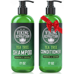 Viking Revolution Tea Tree Shampoo bottle — refreshing hydration for the scalp.