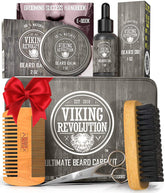 Viking Revolution Ultimate Beard Kit beard brush for detangling and comfortable grooming.