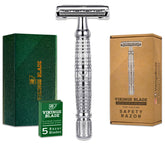 Vikings Blade Vulcan razor long handle for a precise, comfortable shave
