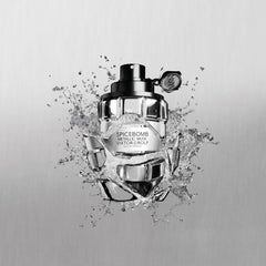 Viktor&Rolf Spicebomb Metallic Musk texture highlights a modern metallic finish.