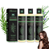 Vimchaw Organic Rosemary Shampoo bottle with keratin promotes stronger hair and reduced breakage.