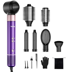 Vincofy 7-in-1 left auto-wrap curl for fast salon-style waves and defined curls