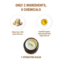 Vintage Tradition balm texture on skin demonstrates ultra-rich yet quick absorption