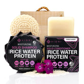 VIORI Terrace Garden shampoo bar front view, compact travel-friendly packaging