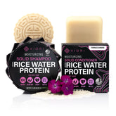Viori Terrace Garden Shampoo Bar with rice water for nourished, vibrant hair