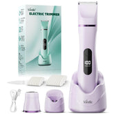 Virelle hair remover razor dual-head enables quick grooming across legs and bikini areas.