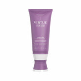Virtue Flourish Conditioner bottle for thinning hair on a bathroom shelf.