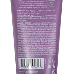 VIRTUE Flourish conditioner pump closeup showing easy dispensing for daily use
