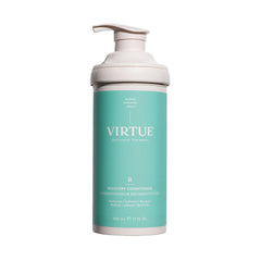 VIRTUE Recovery Conditioner bottle showcases keratin for smoother, shinier hair