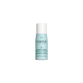 VIRTUE Recovery Shampoo bottle closeup highlights keratin infusion for damaged hair.