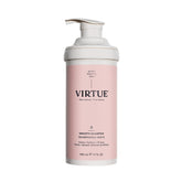 VIRTUE Smooth Shampoo bottle showcasing frizz control and shine.