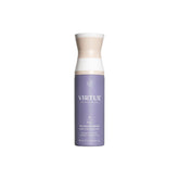Virtue Volumizing Hair Primer Spray bottle displays sleek design for lightweight pre-styling.