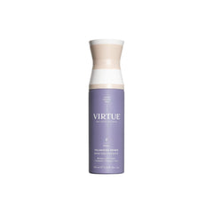 Virtue Volumizing Hair Primer Spray bottle displays sleek design for lightweight pre-styling.