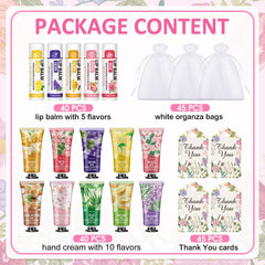 VISCOO bulk lip balm 40-pack with multiple flavors for wedding favors