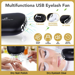 VISCOO lash fan helps speed up drying and keeps sessions tidy.
