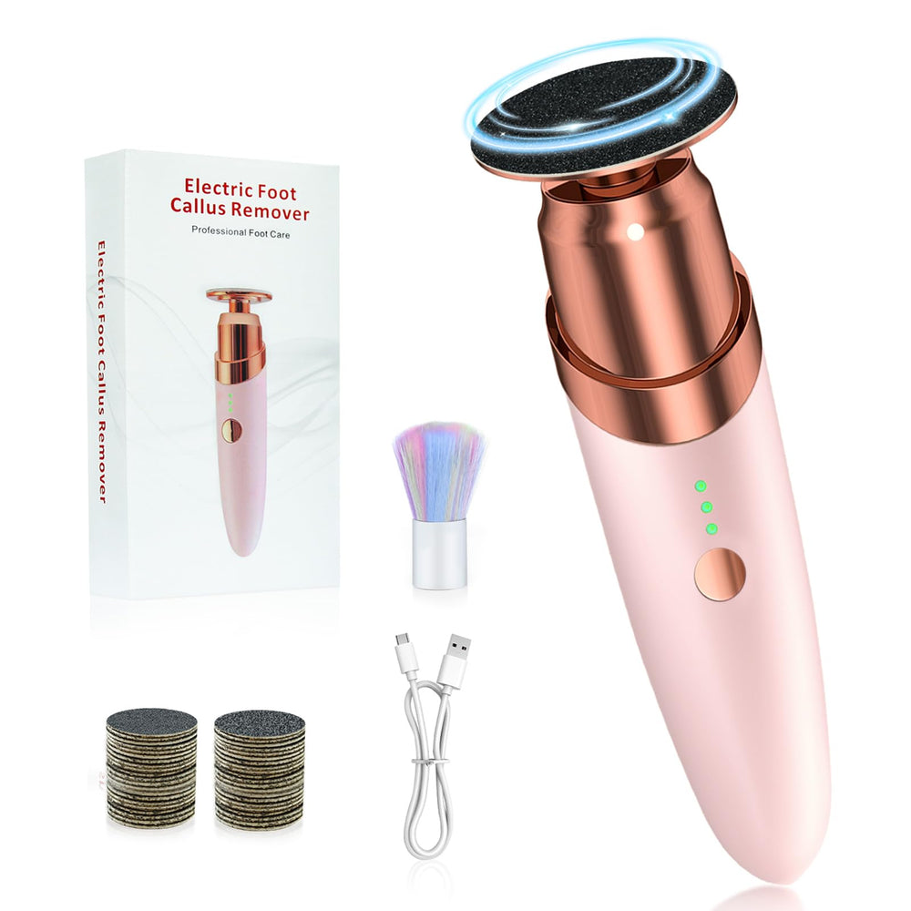 VISDOLL electric foot callus remover front view for portable professional foot care.