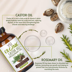 VITAL AFFAIR castor oil rosemary scalp-massage scene supports nourishment from root to tip.