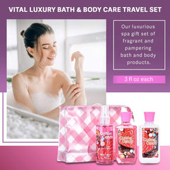 Vital Luxury Cotton Candy Body Lotion features creamy texture for daily moisturization.