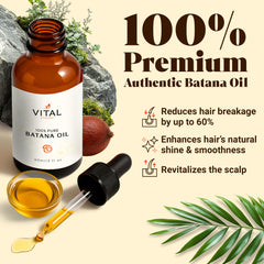 Vital Strands Batana Oil on dry, damaged hair before washing for deep conditioning.