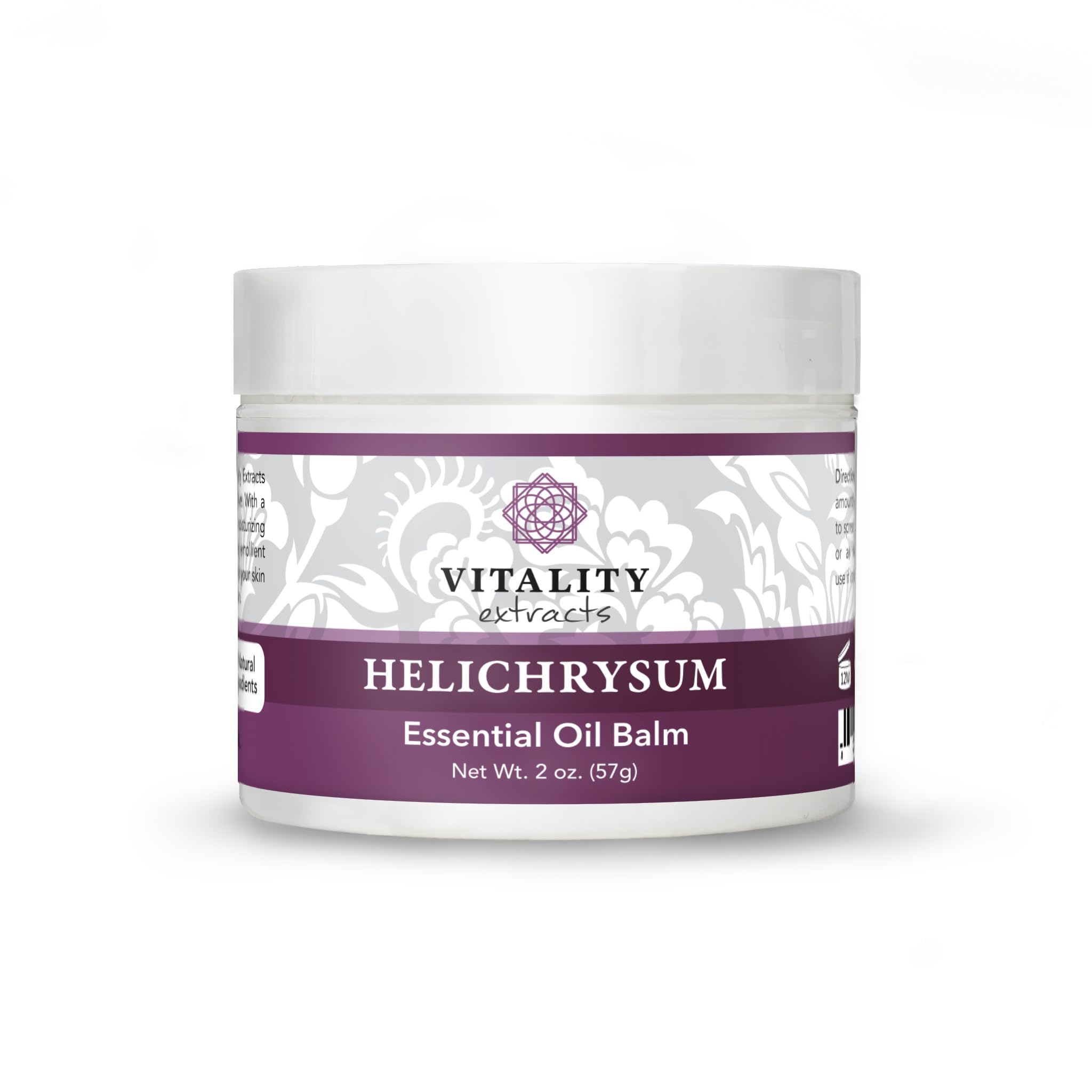 Vitality Helichrysum Balm jar 2oz offers soothing, ultra-moisturizing hydration for daily skin comfort