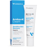 VitaMedica Arnica Cream jar with soothing post-procedure formula for comfort.