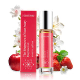 VivaFemme pheromones perfume roll-on application demonstrates easy on-the-go scent control for confidence