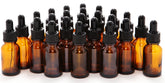 Vivaplex amber bottle 15ml with glass dropper for precise essential oil dispensing.