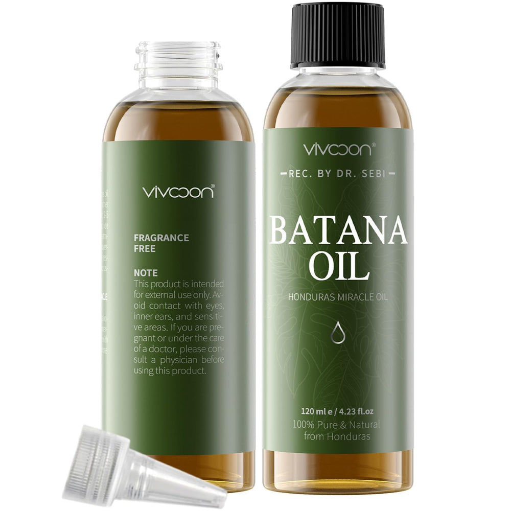 Vivccon Batana Oil bottle for daily hair nourishment and shine.
