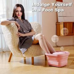 VIVIYA foot spa massage rollers visible for relaxing Shiatsu-like foot massage.