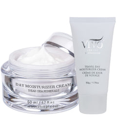 Vivo Per Lei day cream jar with rich hydration for dry skin.