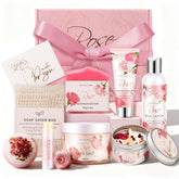 VKTASIMK Rose Home Spa Set Candle: soothing aroma for relaxation and spa-at-home moments.