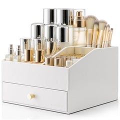 Vlando makeup organizer large capacity on a polished vanity for clutter-free mornings