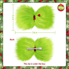 Vloso hair bow on hair clip wear quick styling without pulling