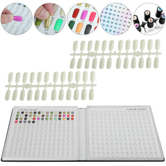 vnjaoi professional 308-nail-colors-chart with 360 tips aids color testing and practice sessions.