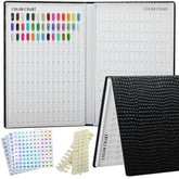 vnjaoi professional 308-nail-colors-chart black cover enhances durable salon display and organization.