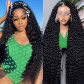 Vnrtkkn deep wave lace front wig hairline detail enhances natural look for daily wear.