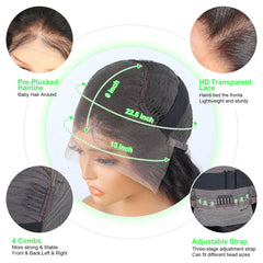 Vnrtkkn virgin Brazilian deep wave hair displays natural texture with versatile styling options.