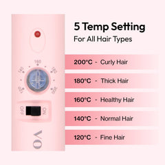 Vodana GlamWave with five temperature settings for versatile looks