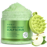 VOERUY Apple Cider Scalp Scrub bottle showing 2-in-1 formula for balanced scalp.
