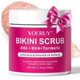 VOERUY bikini exfoliator scrub for smooth skin treatment.