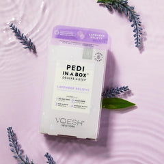 VOESH Pedi in a Box Eucalyptus Energy Boost bottle for refreshing foot spa.