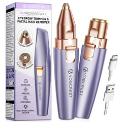 VG VOGCREST Eyebrow Trimmer solar-purple close-up for precise eyebrow shaping and gentle hair removal.