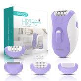 VOGOE Epilator on charging dock ready for cordless travel use