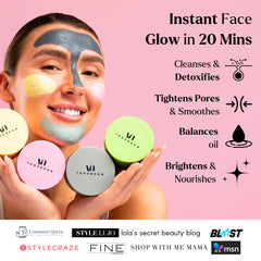 VogueNow turmeric vitamin C clay mask for brightness and even tone