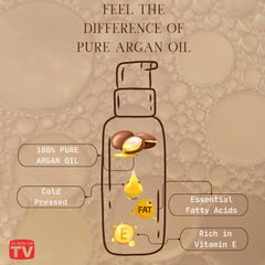 VoilaVe Argan Oil dropper enables easy facial and hair application